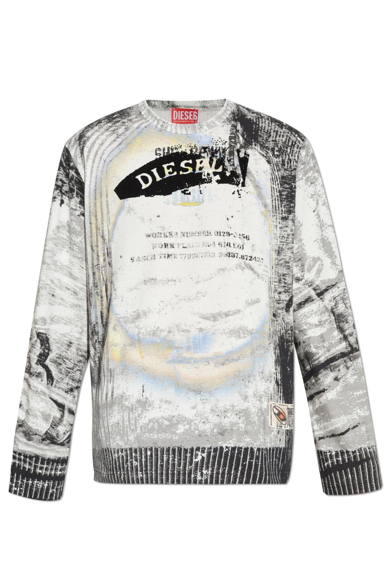 DIESEL T-Shirt T-Crane-Ls-S4 in Gray for Men | Lyst DIESEL T-Shirt T-Crane-Ls-S4 in Gray for Men | Lyst