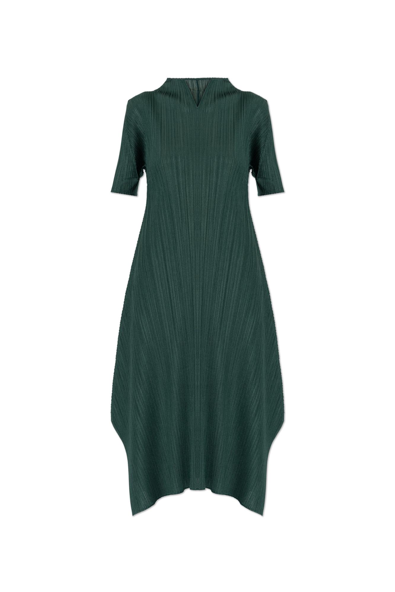 Green Pleats Please Issey Miyake Dresses for Women | Lyst