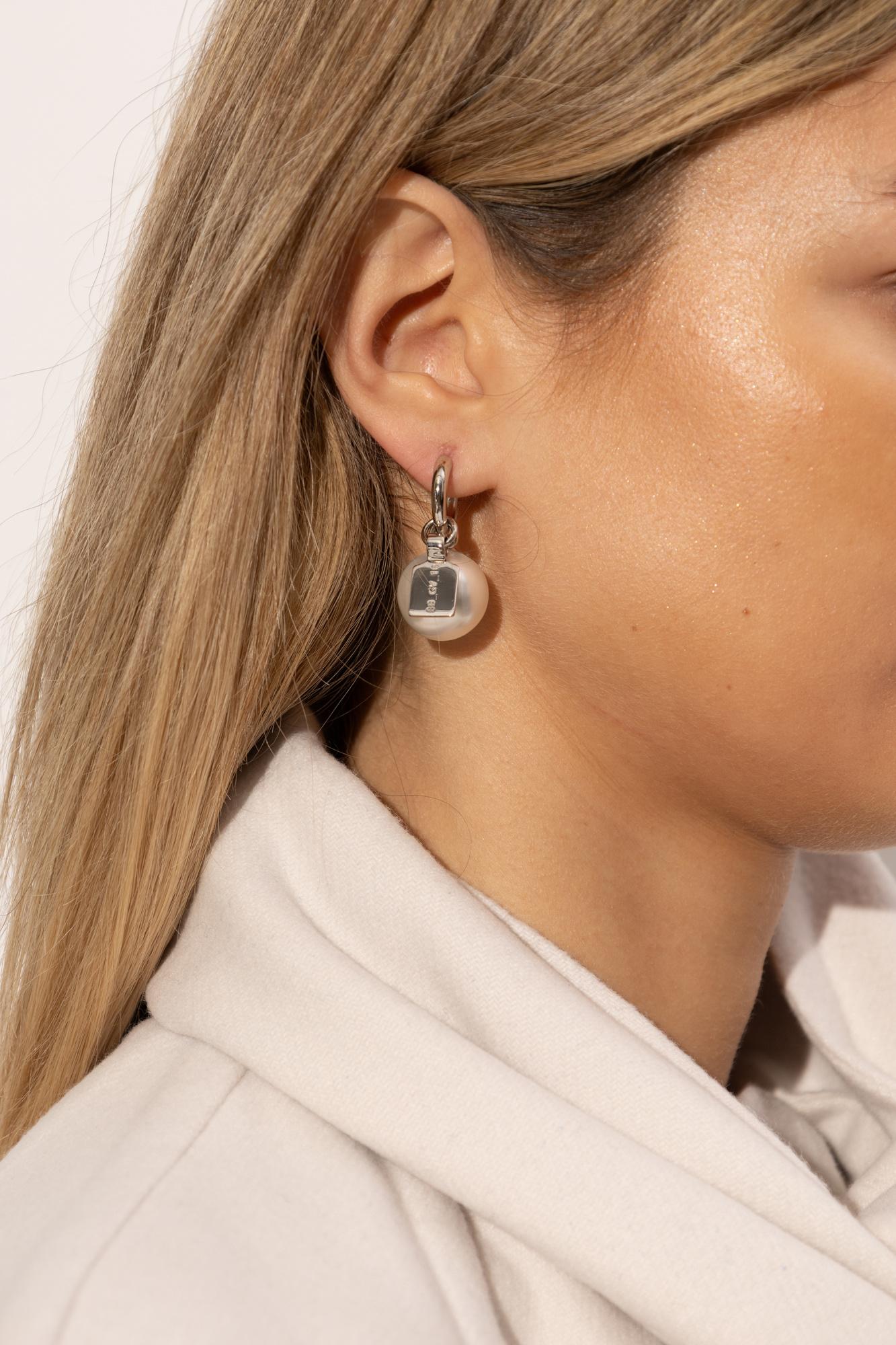 Silver Hoop Balenciaga Loop Earrings Balenciaga XXS Loop Earrings