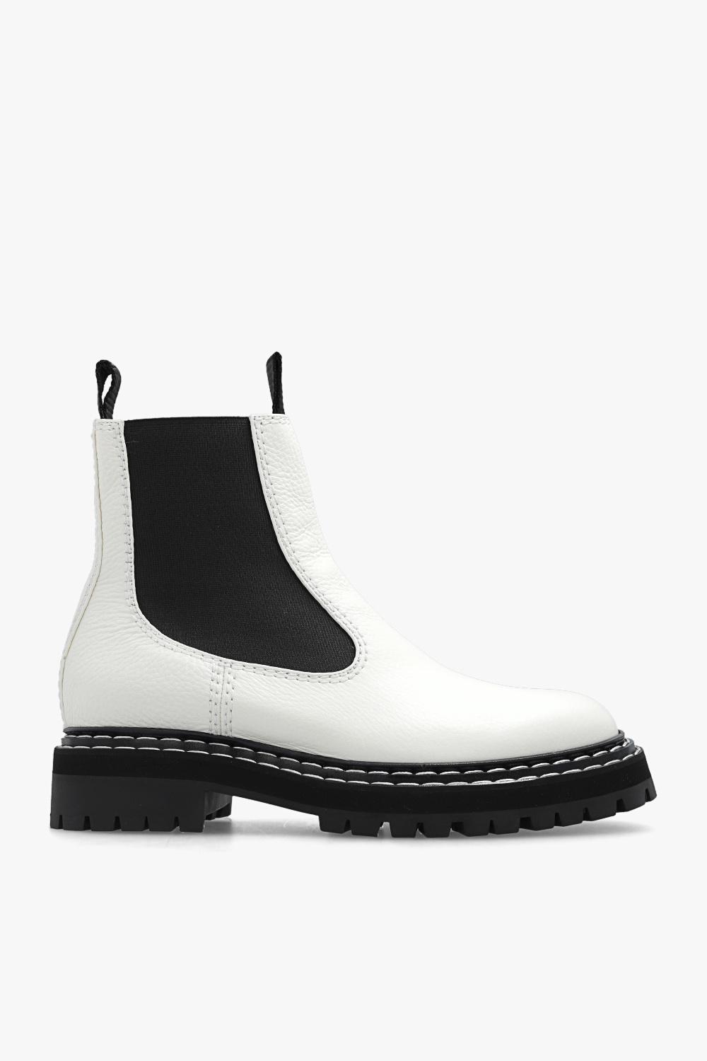 Proenza Schouler Leather Chelsea Boots in White Lyst UK