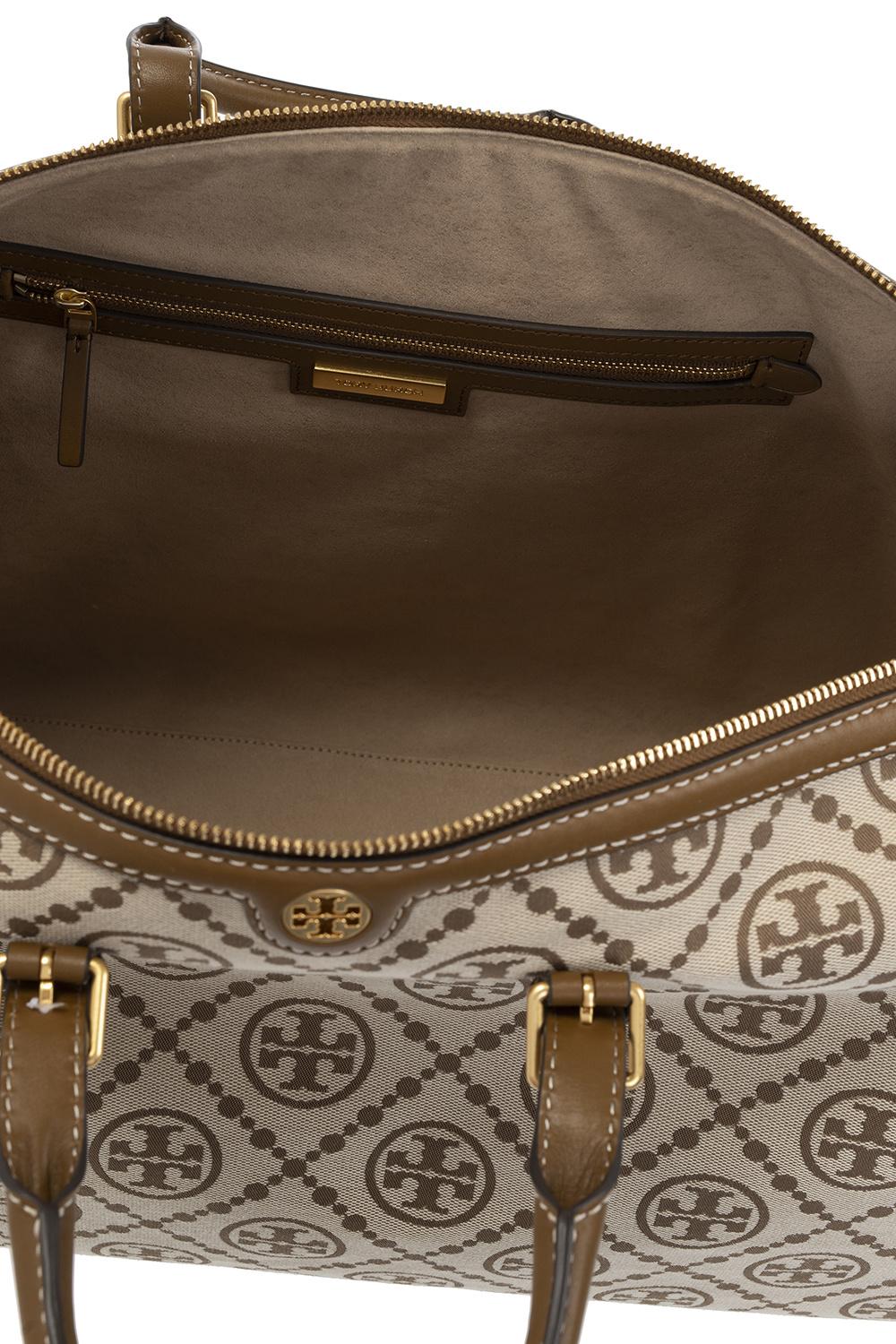 T Monogram Jacquard Oversized Barrel: Women's Handbags, Satchels