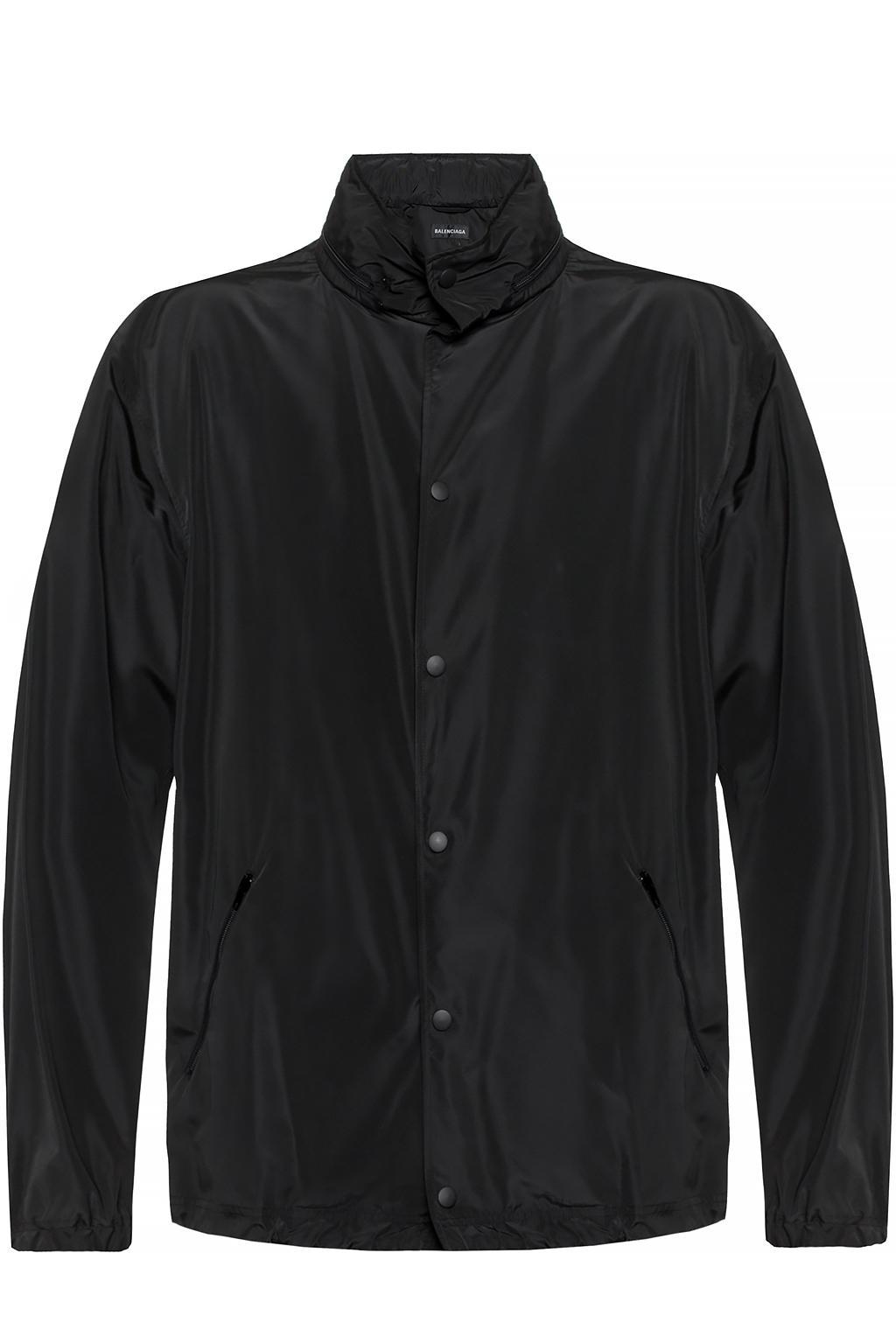 Balenciaga Synthetic 'oversize' Rain Jacket Black for Men | Lyst