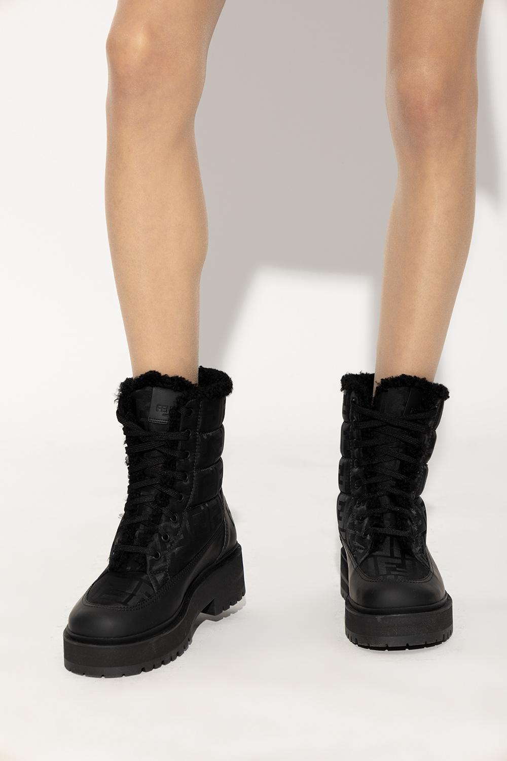 Fendi 'biker' Quilted Boots in Black Lyst