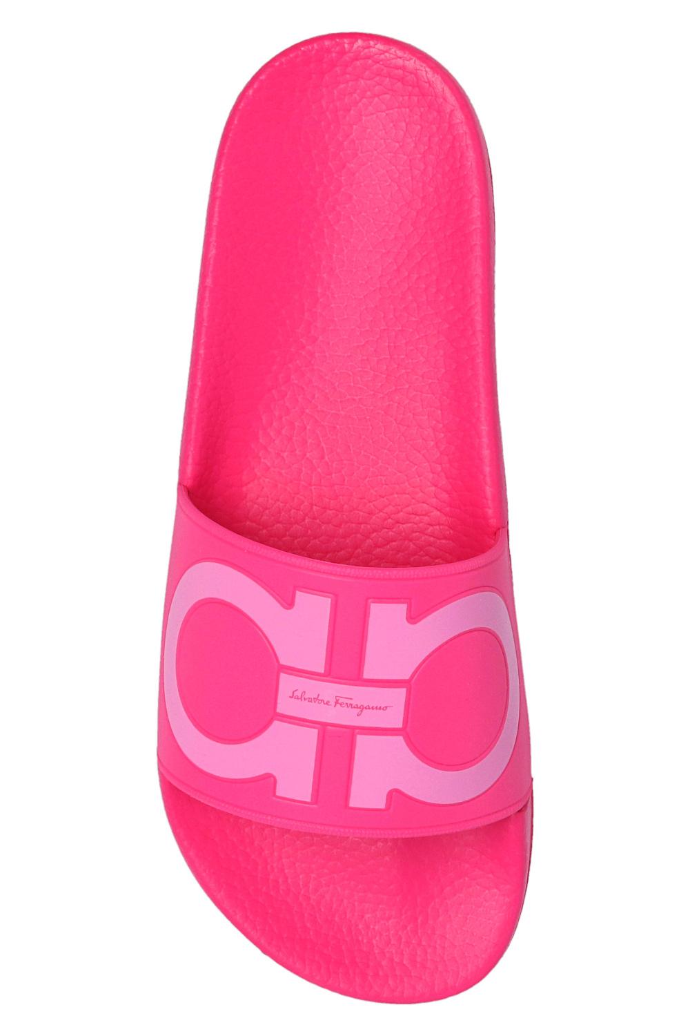 Ferragamo Rubber Slides in Pink | Lyst