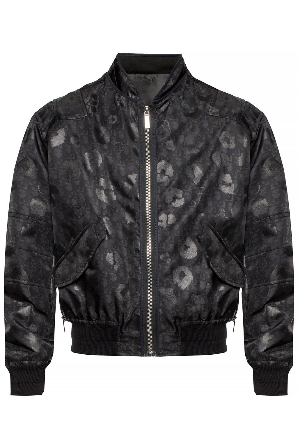 Dior Synthetic Printed Bomber Jacket in Black for Men - Lyst
