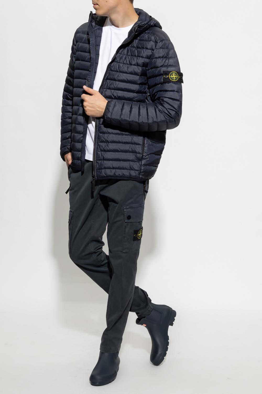 Stone Island Down Jacket in Navy Blue (Blue) for Men | Lyst