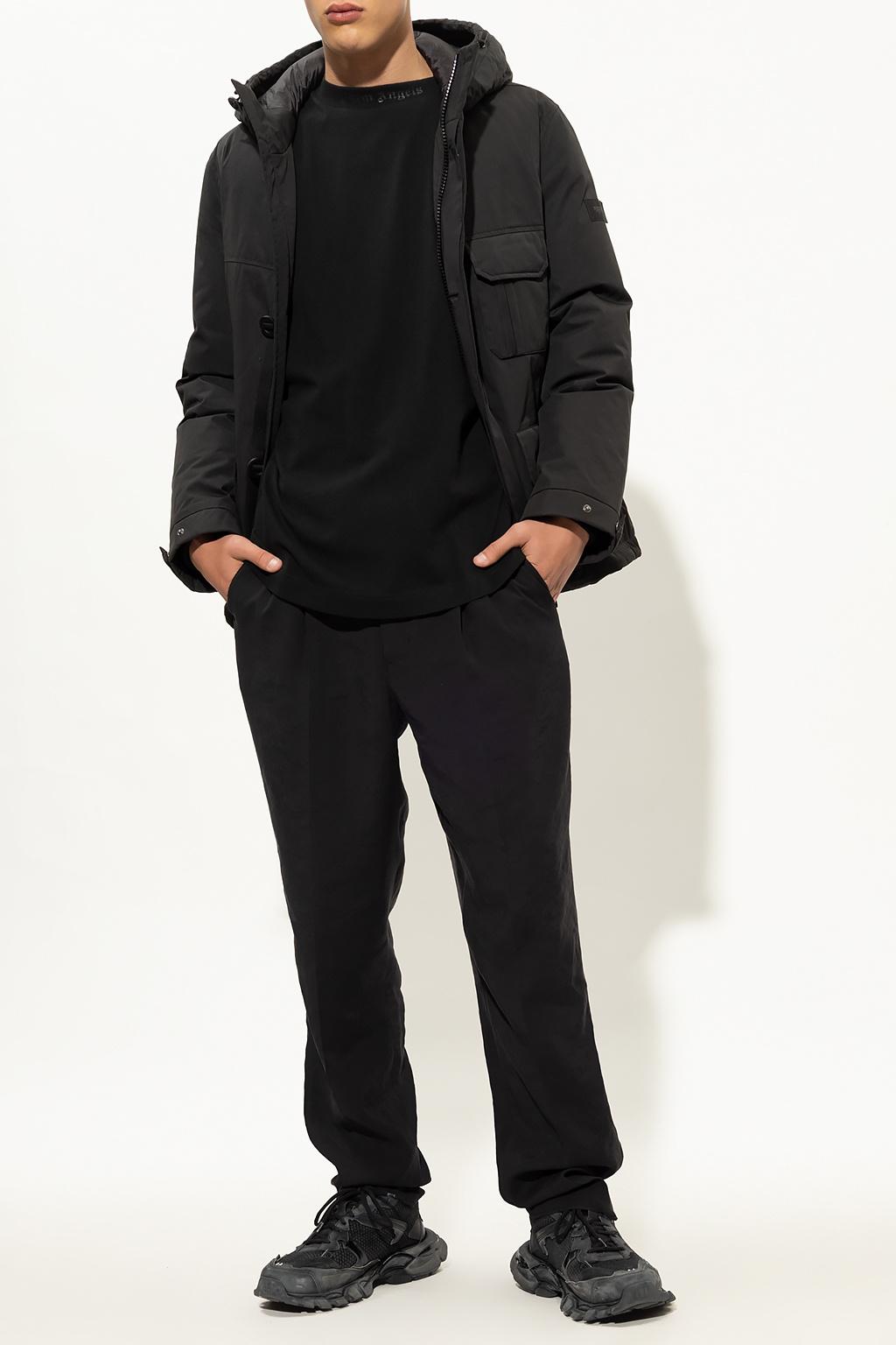 Yves Salomon Down Jacket With Logo in 