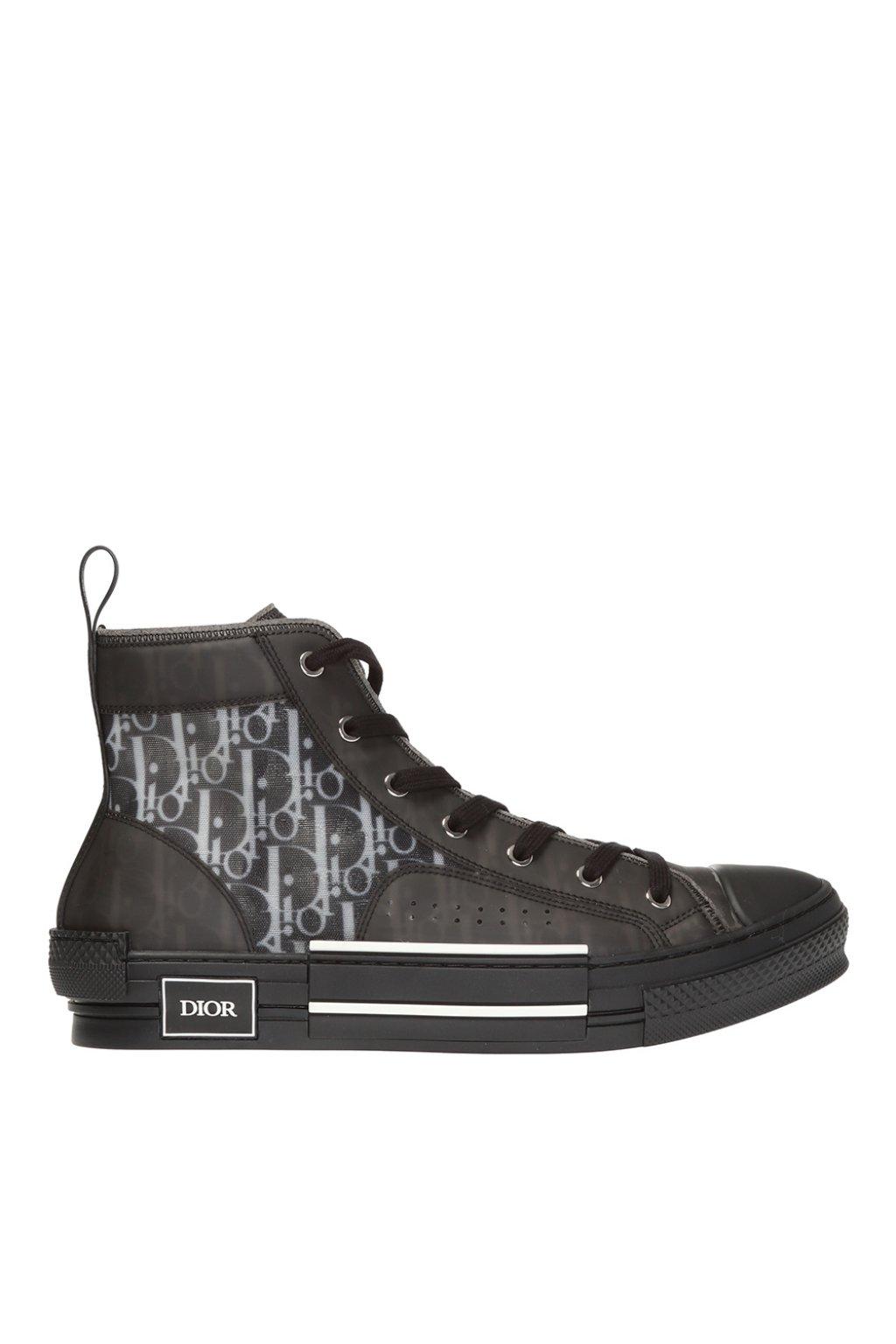 Dior Dior b23 High top Sneaker in Black for Men Lyst