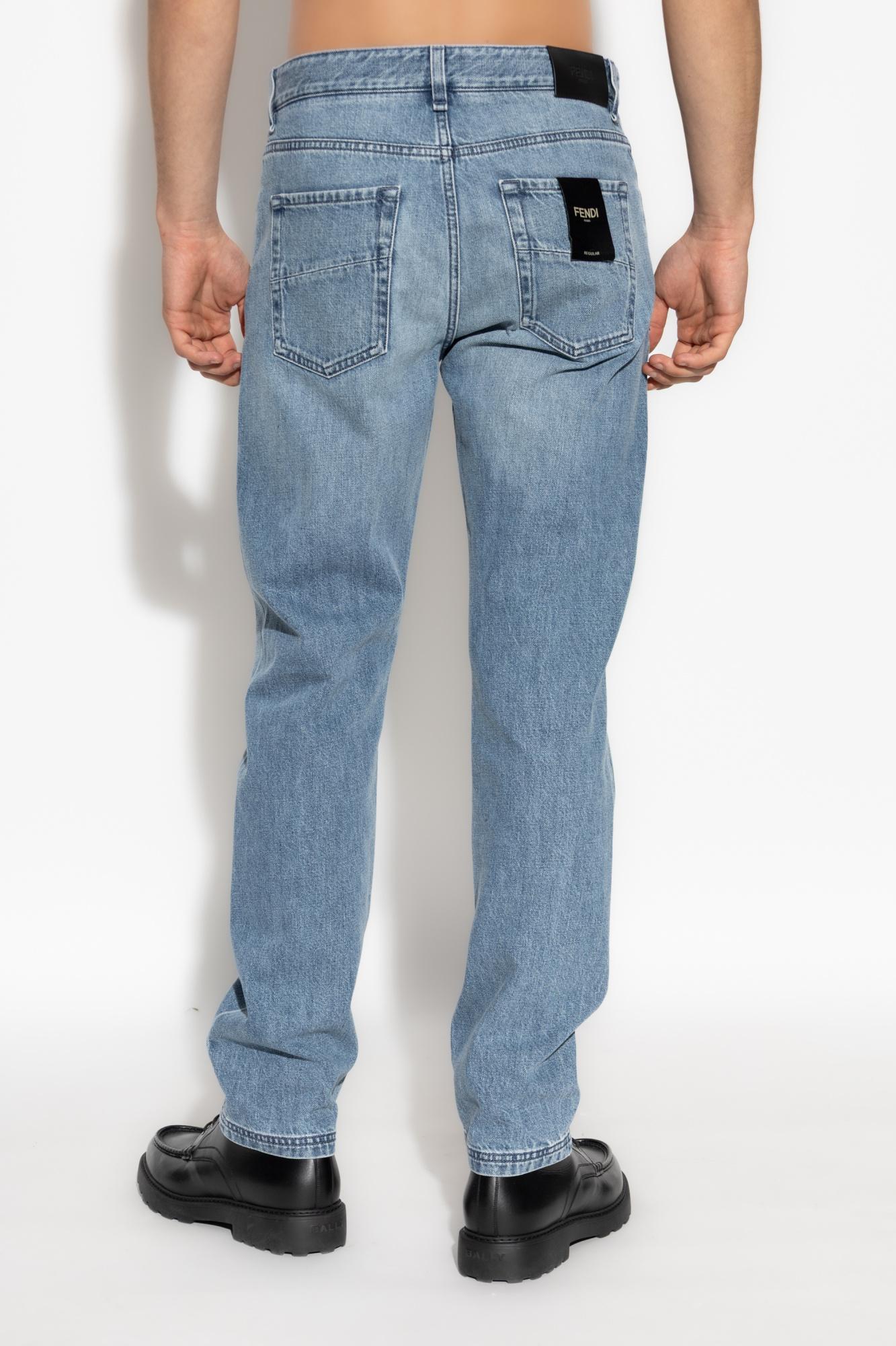 Fendi Regular Jeans in Blue for Men Lyst UK