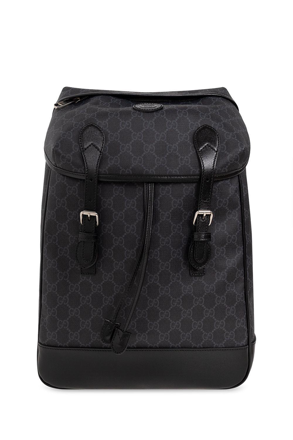 GUCCI Gg Supreme Backpack - Black for Men