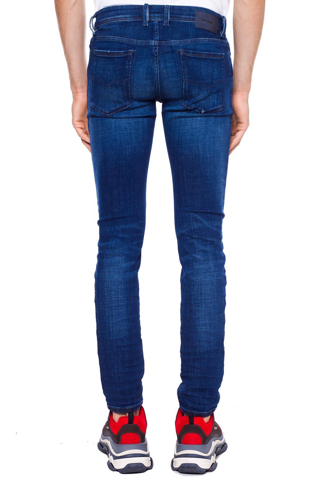 DIESEL Denim 'sleenker' Skinny Jeans in Blue for Men Lyst