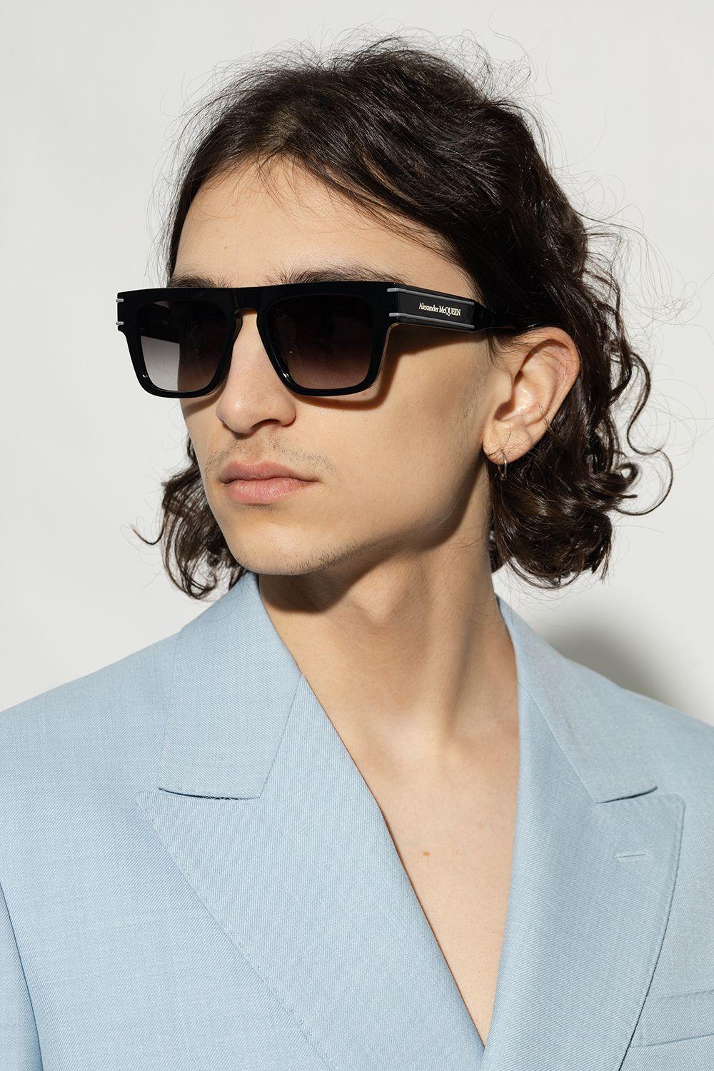 Alexander McQueen Sunglasses With Logo in Black for Men | Lyst