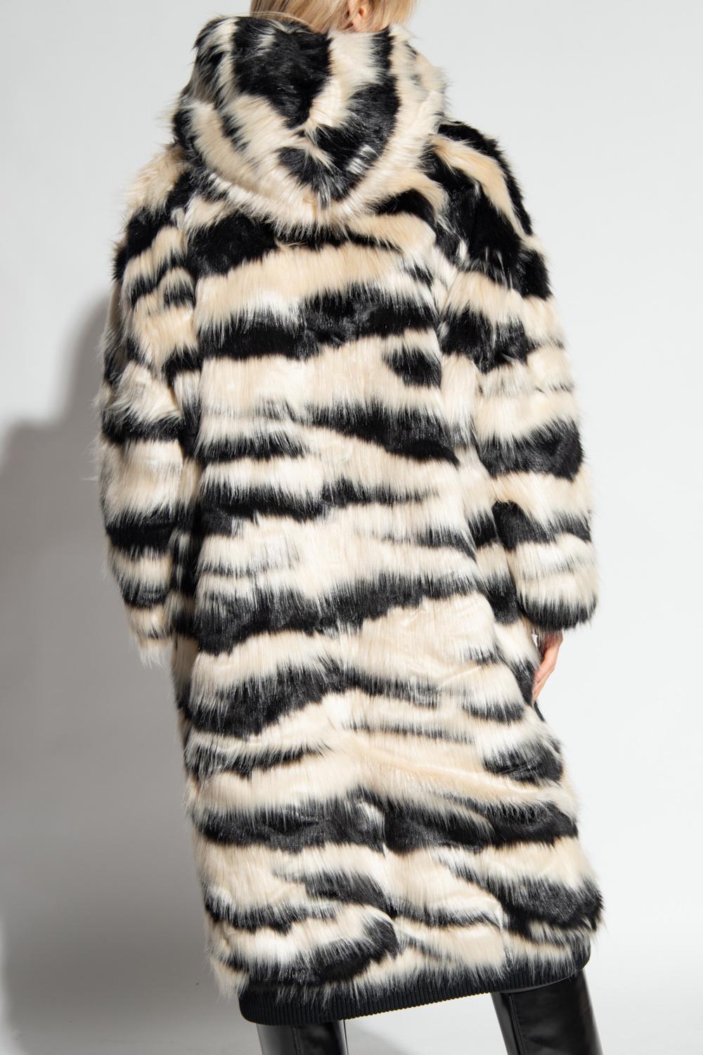 UGG 'koko' Faux Fur Coat in Natural | Lyst