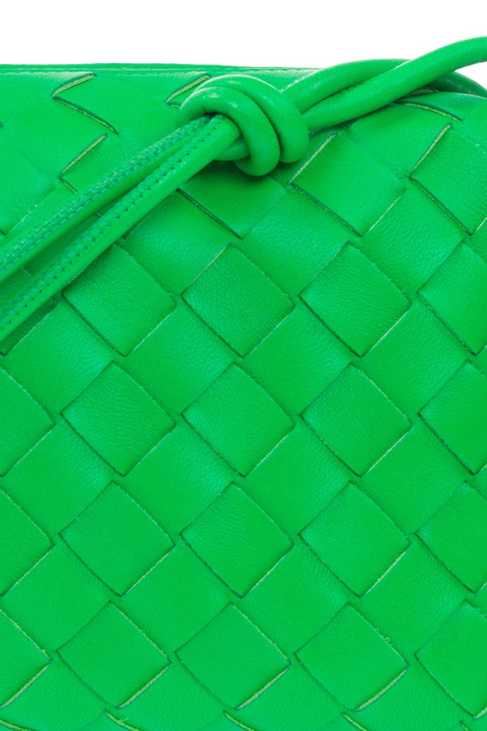 Bottega Veneta Loop Mini ShoulderBag Crossbody 680254 Green Leather  w/storagebag