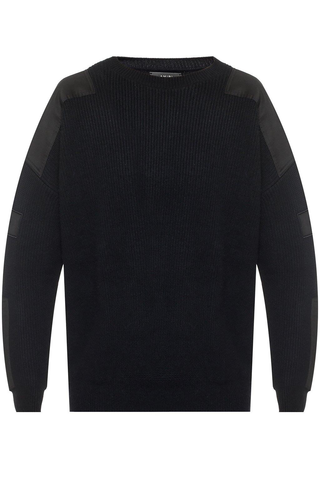 Amiri Wool Crewneck Sweater in Black for Men - Lyst