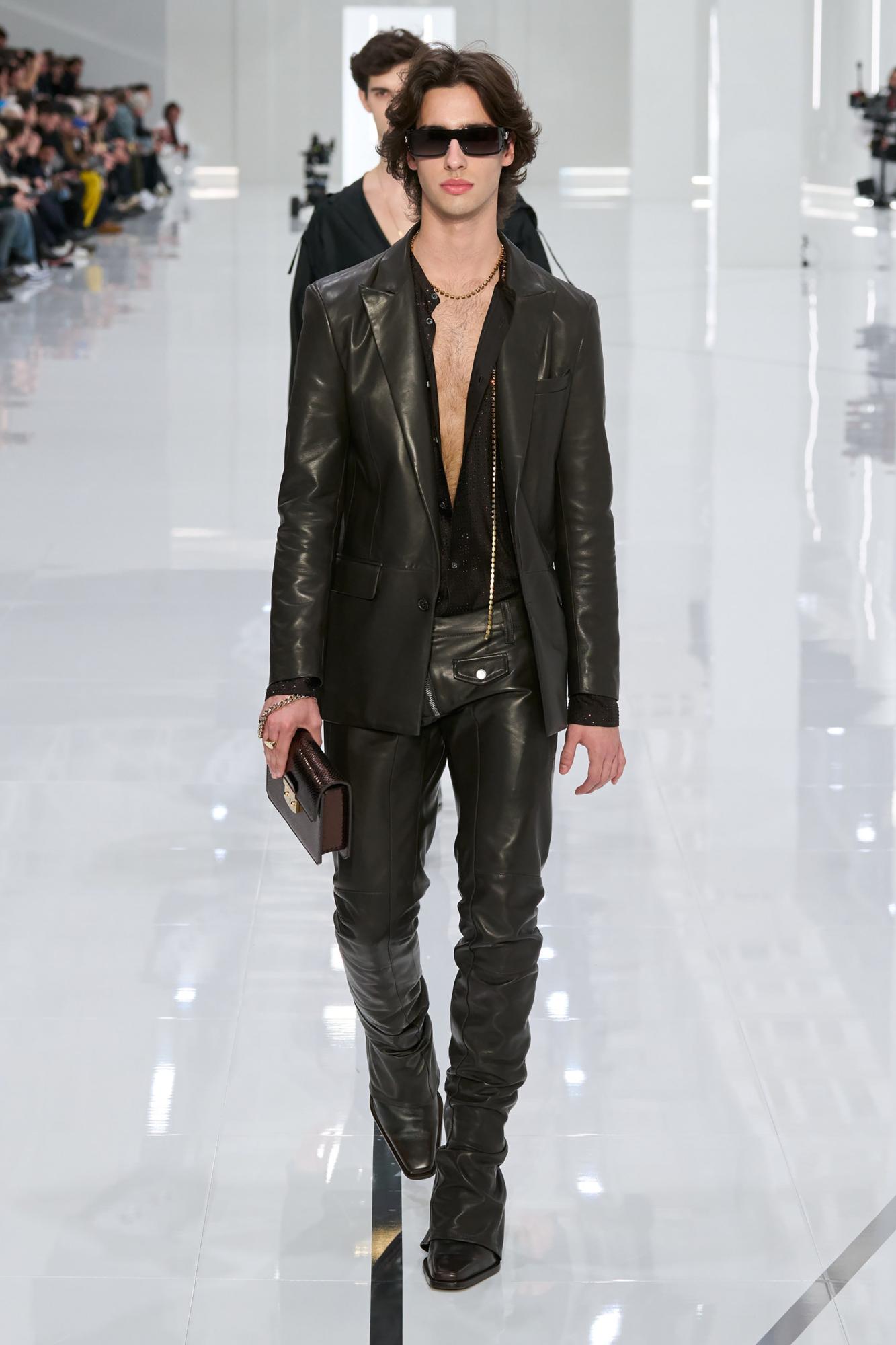 Runway Dsquared2 Leather Jacket Mens Dsquared2 2005 Runway Leather