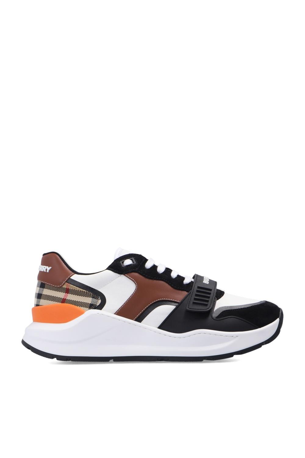 Burberry Leather 'ramsey' Sneakers for Men - Lyst