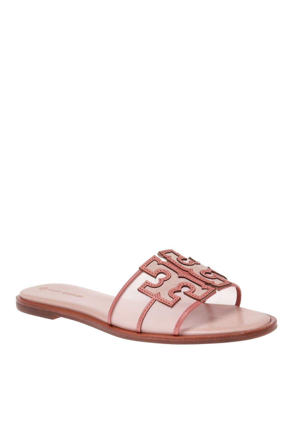 tory burch slides pink