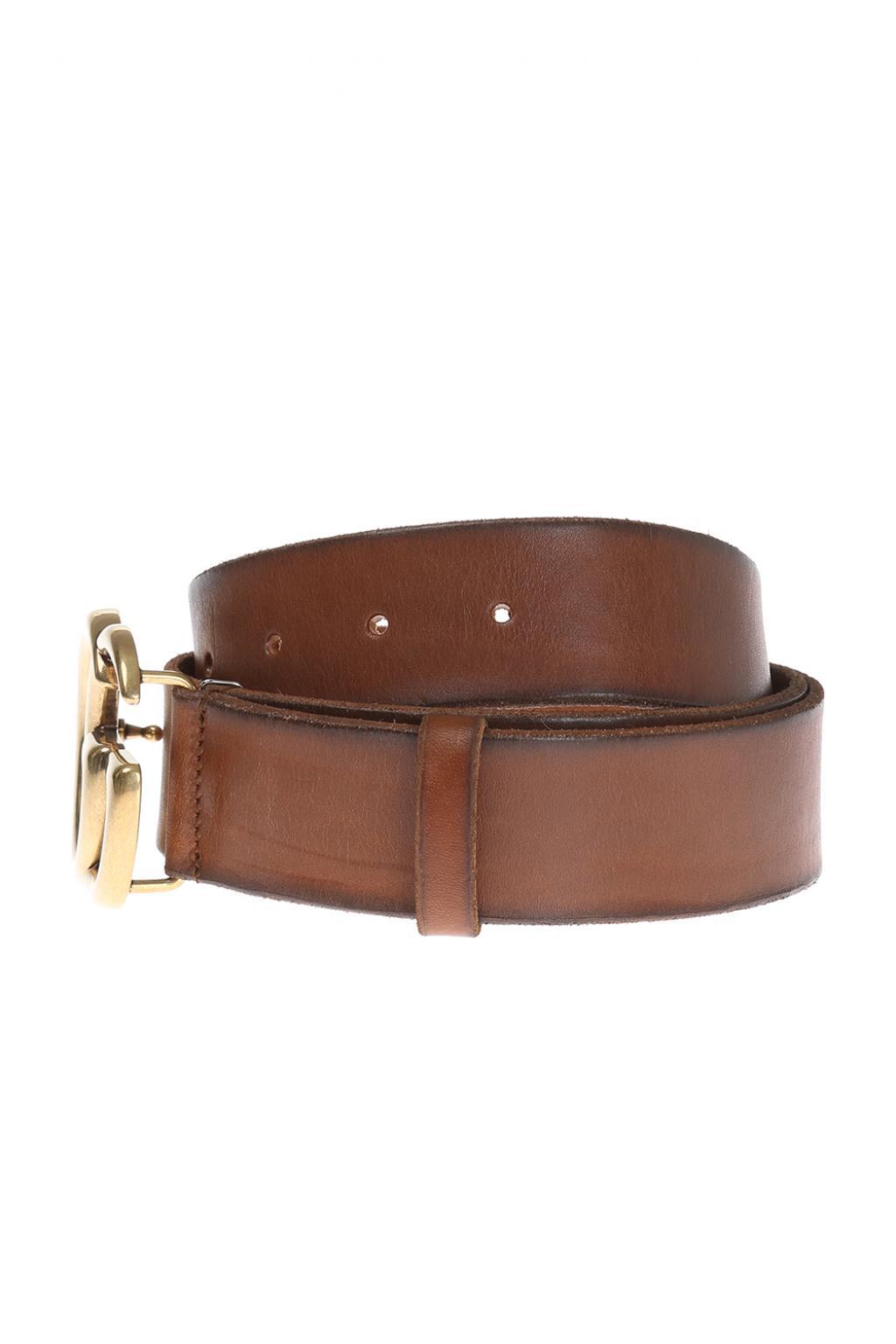 Gucci Leather Belt in Brown for Men - Lyst