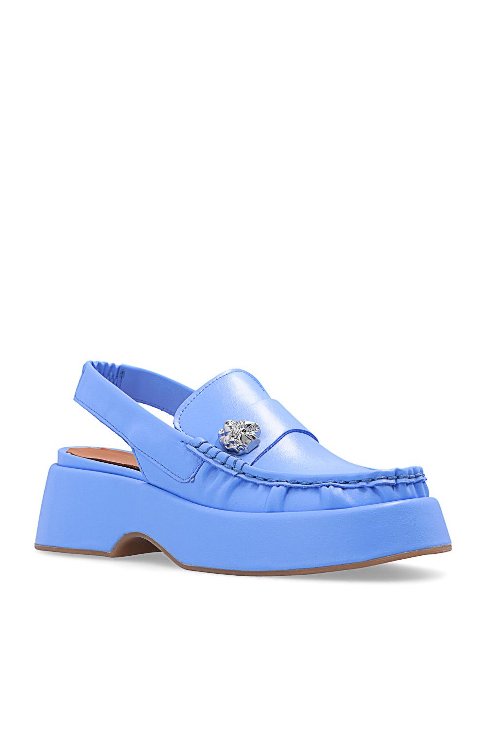 Ganni Platform Shoes in Blue Lyst