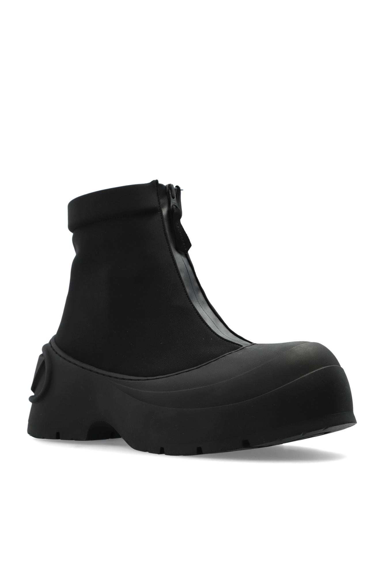 DIESEL Platform Ankle Boots 'D-Donald Ch' in Black for Men | Lyst