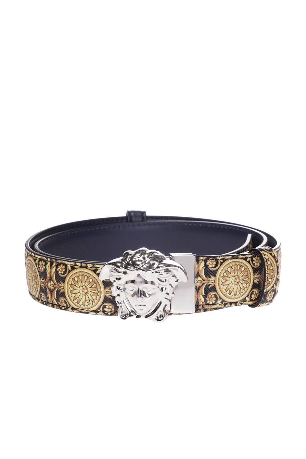 Versace Leather Medusa Head Belt Multicolour for Men Lyst