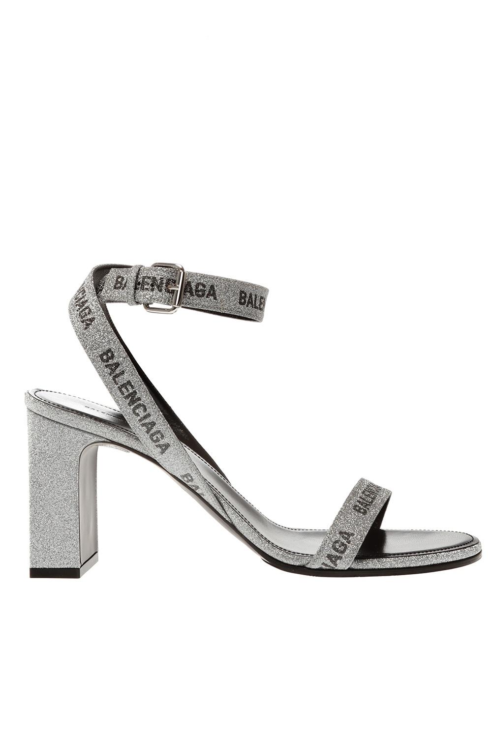 balenciaga silver sandals