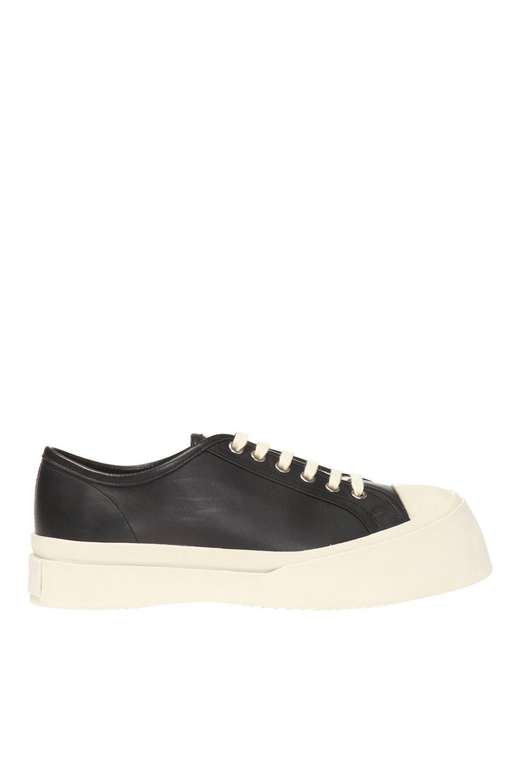 Marni Leather 'pablo' Platform Sneakers in Black White (Black) - Lyst