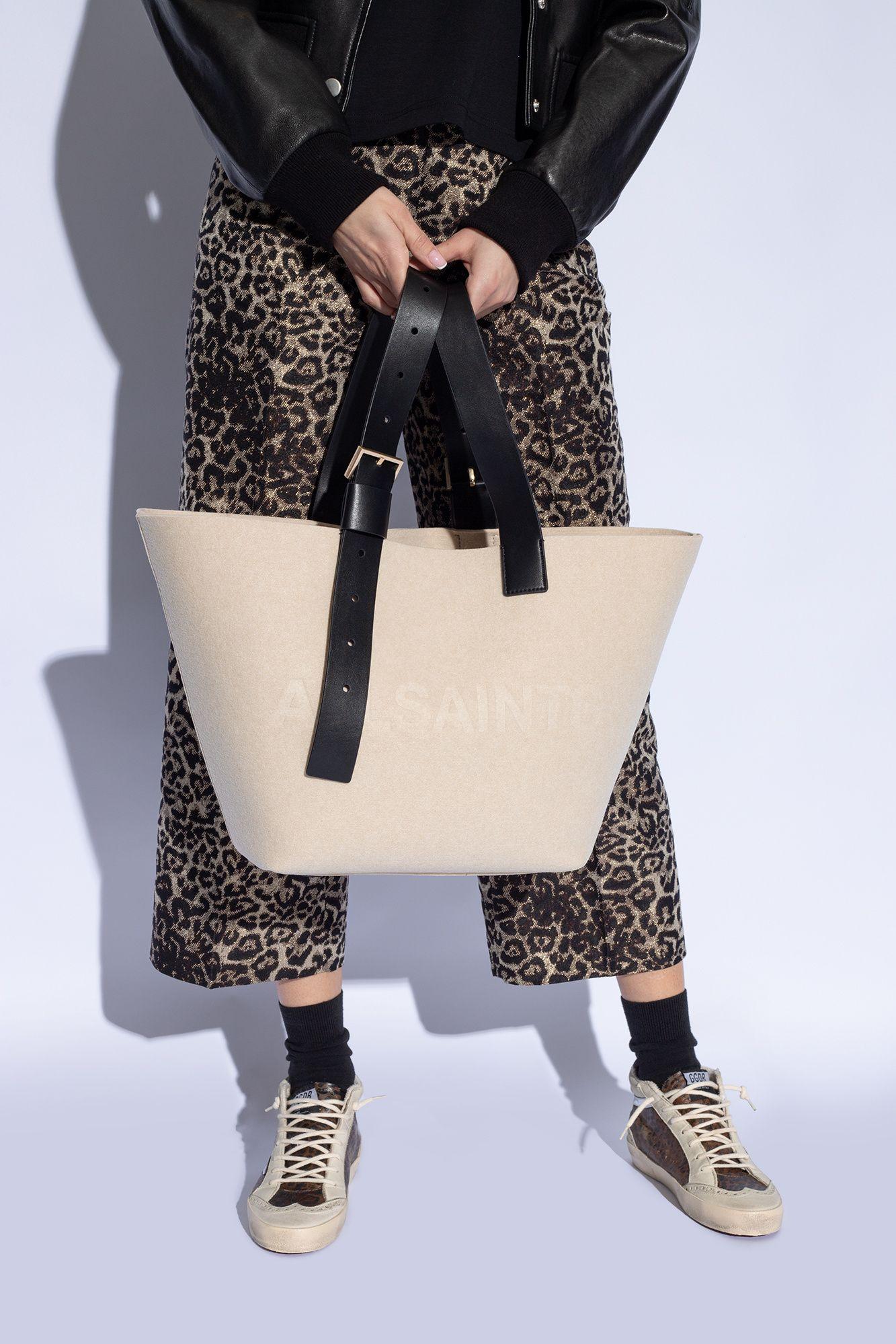 AllSaints 'anik' Shopper Bag, in Natural