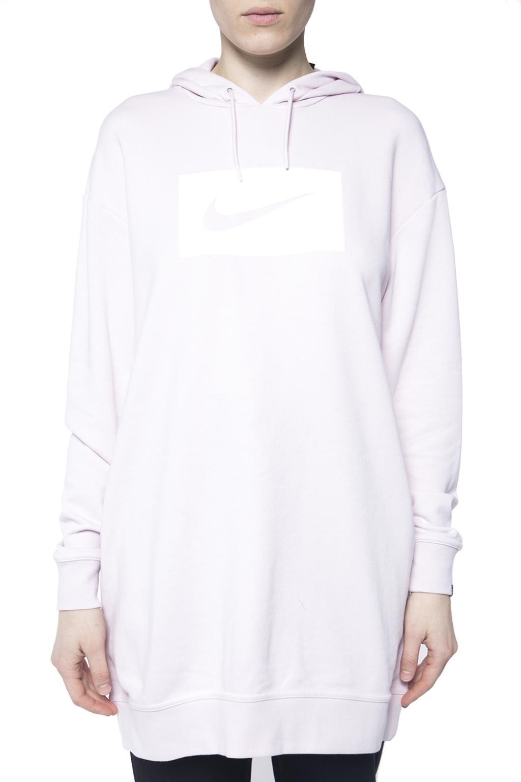 nike long sweatshirt dress