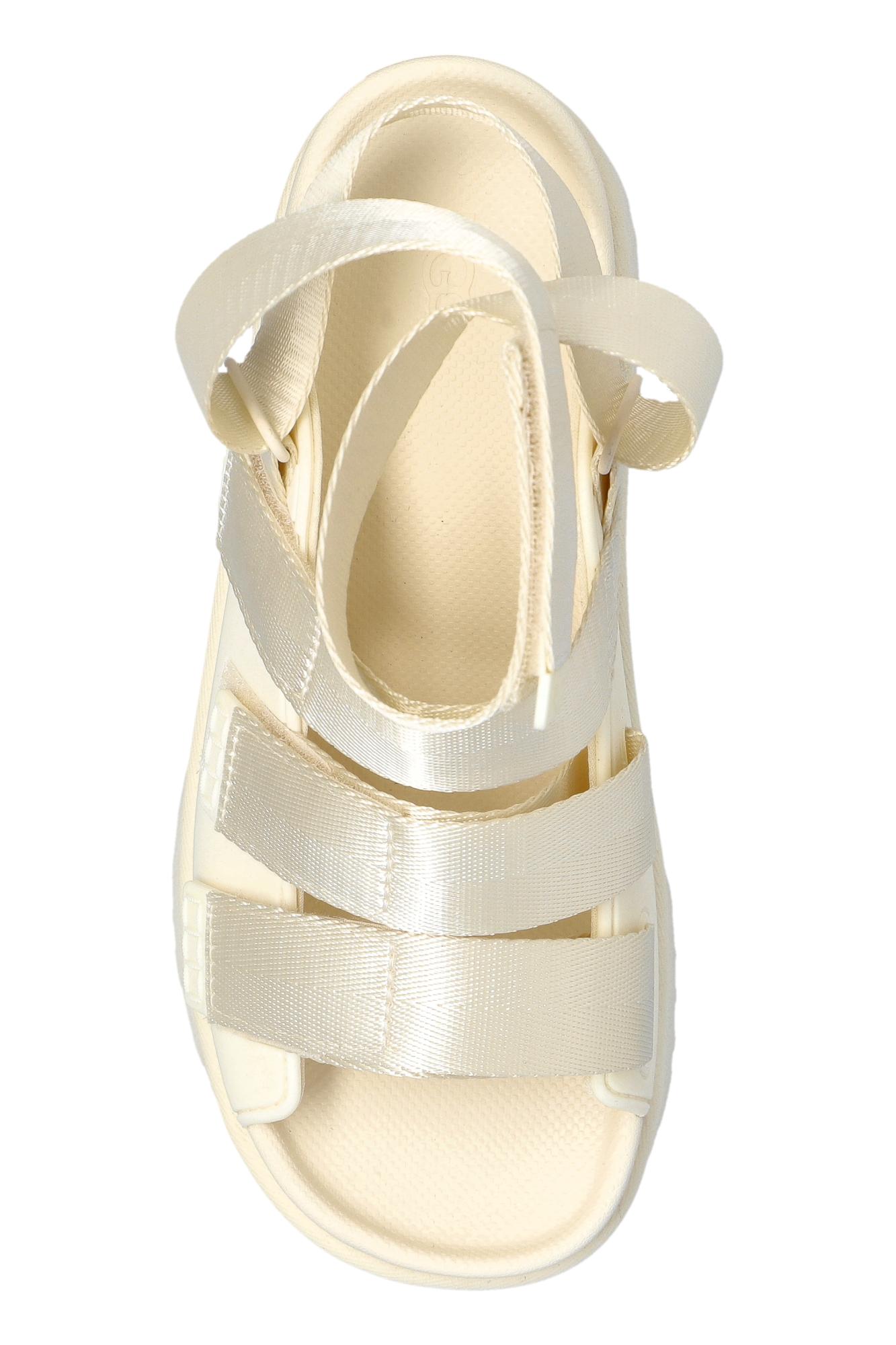 UGG Goldenrise Platform Sandals in White | Lyst