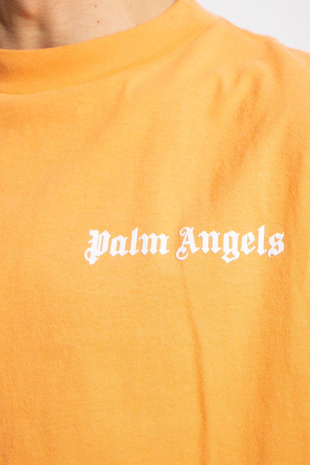 White T-shirt with logo Palm Angels - Vitkac Spain