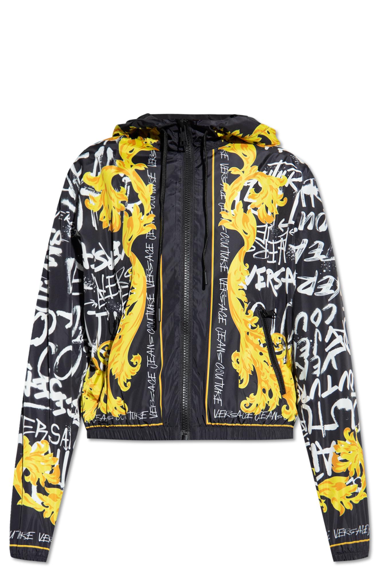 Versace Jeans Couture Track Jacket in Black | Lyst