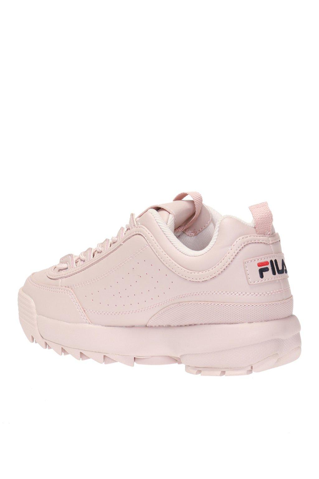Fila Leather 'disruptor' Sneakers in White Pink (Pink) - Lyst