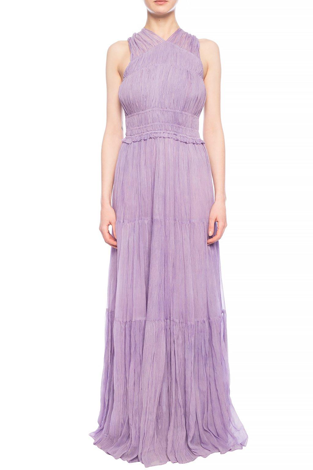 Ulla Johnson Silk 'freesia' Dress Purple - Lyst