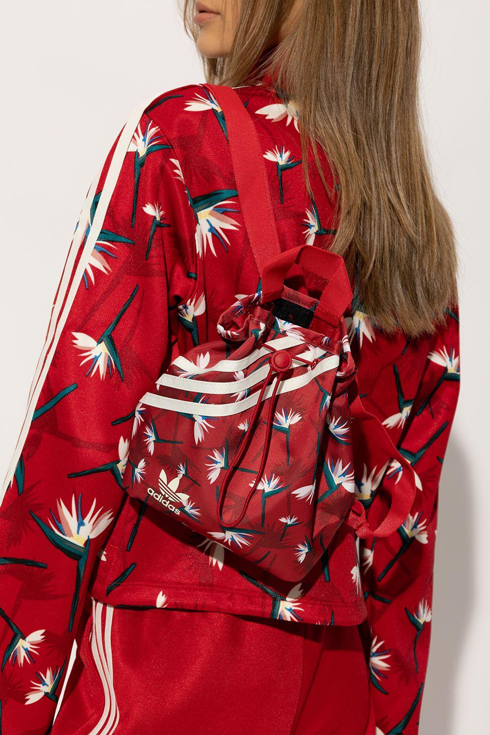 Rare Adidas Originals x Thebe Magugu Mini Bucket Backpack Red Floral Trefoil adidas Backpack Red Bags & Handbags for Women for sale | eBay main image 4