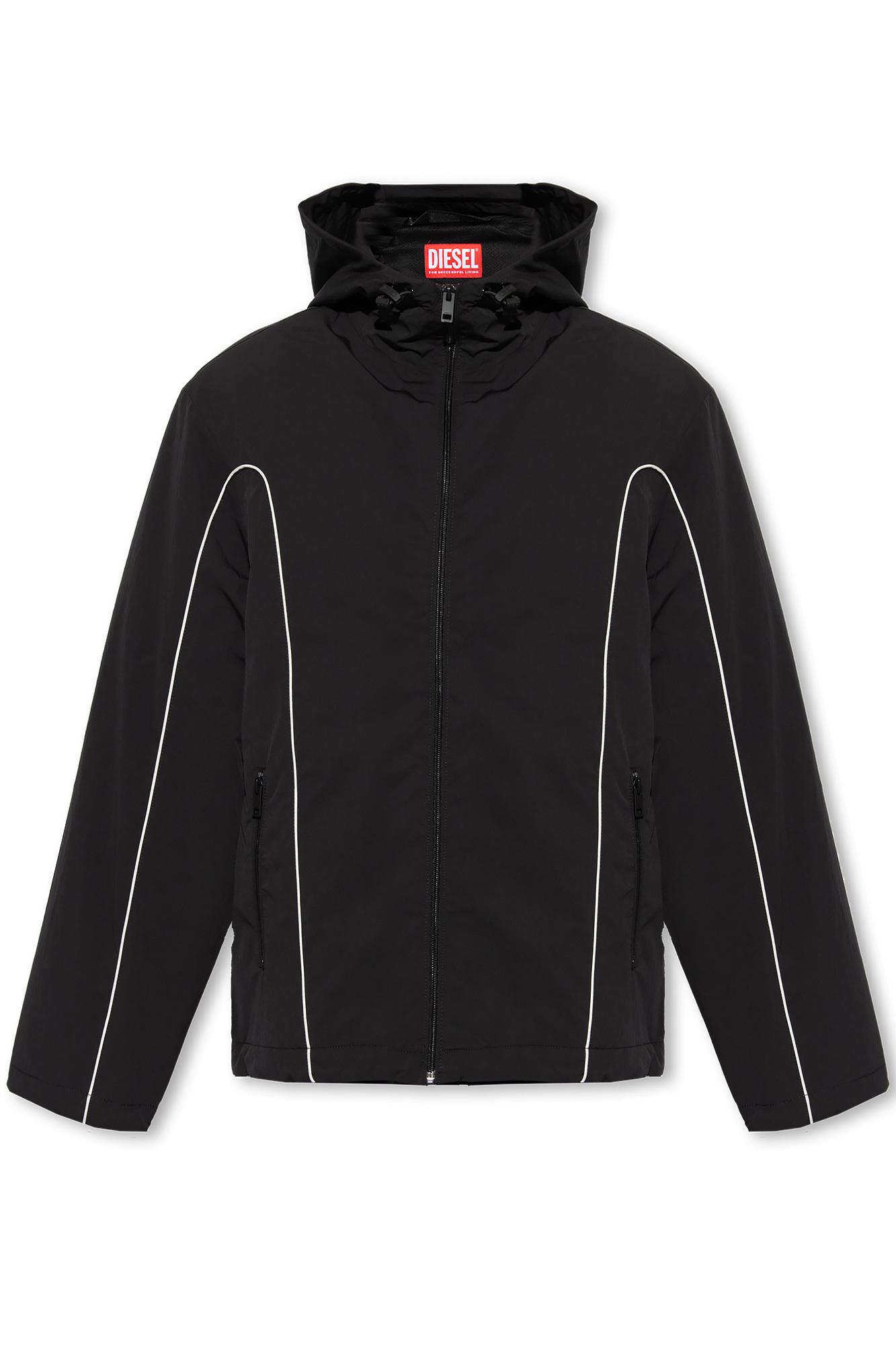 DIESEL 'jhivessin' Lightweight Jacket in Black for Men Lyst