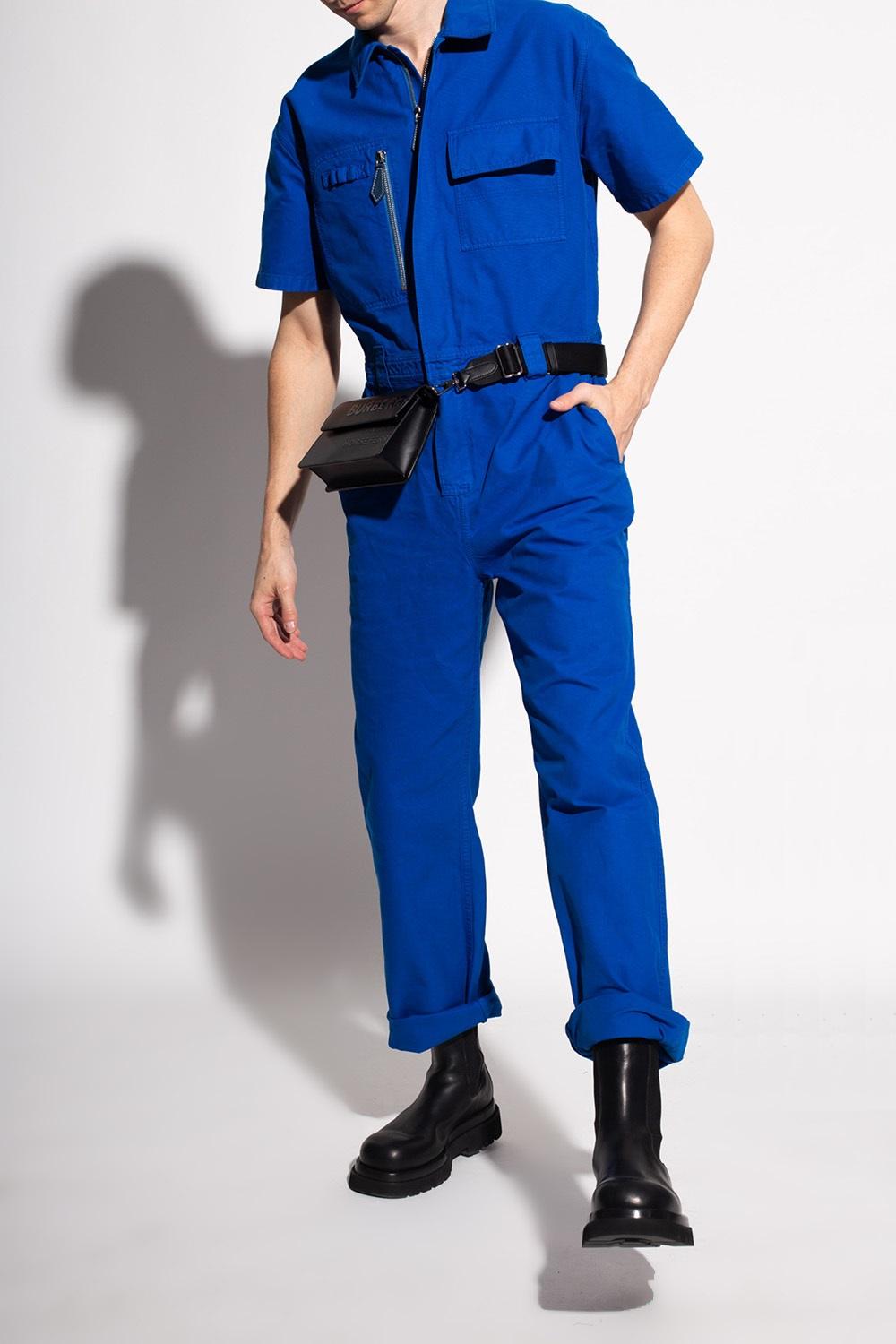 Burberry Short-sleeved Jumpsuit in Blue for Men | Lyst