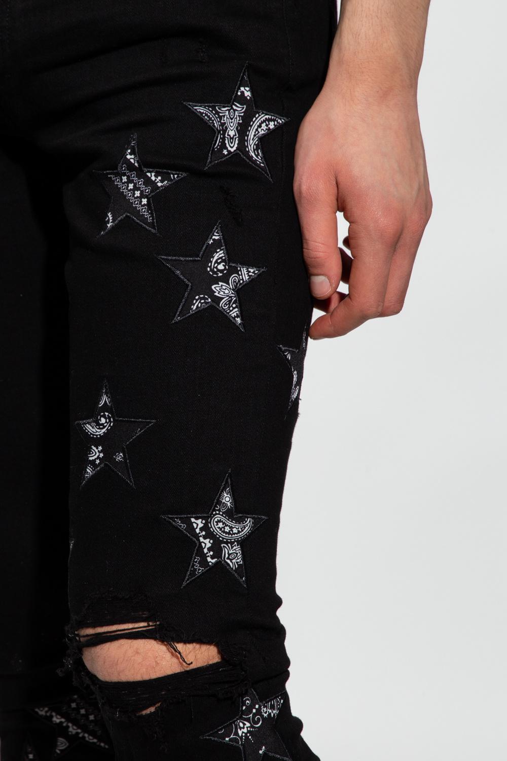 Amiri 'bandana Star' Skinny Jeans in Black for Men | Lyst Canada