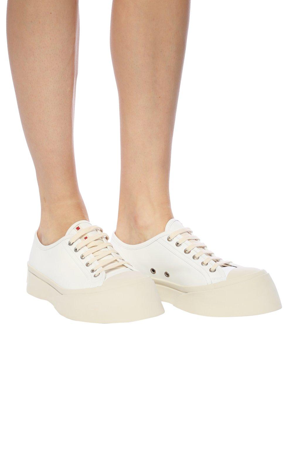 Marni Leather 'pablo' Platform Sneakers in White | Lyst