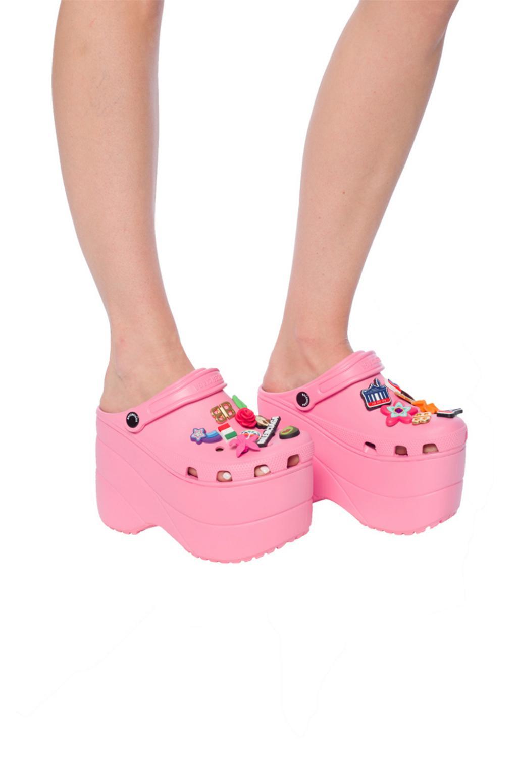 Balenciaga Rubber X Crocs in Pink - Lyst