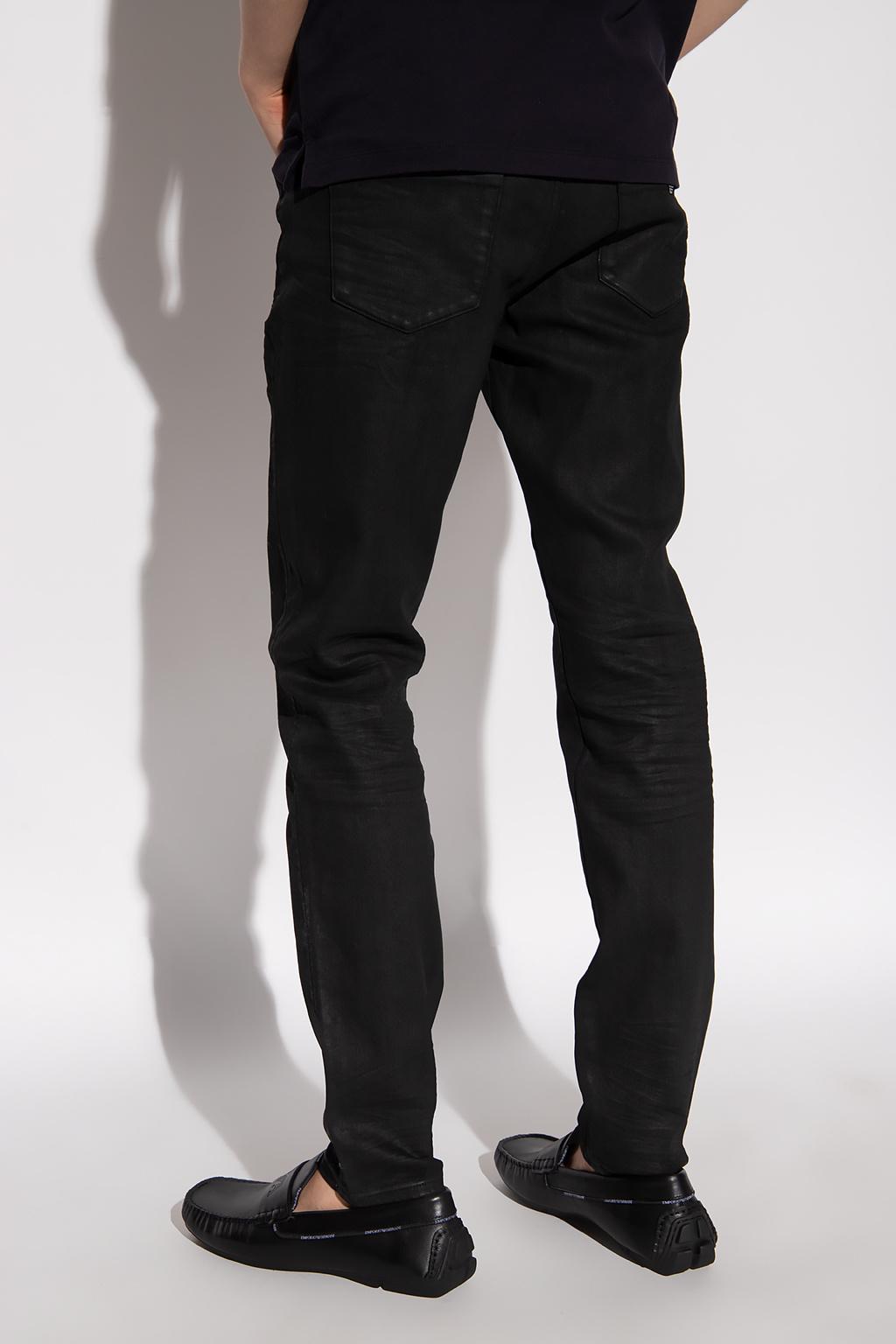 Emporio Armani Denim Waxed Jeans in 