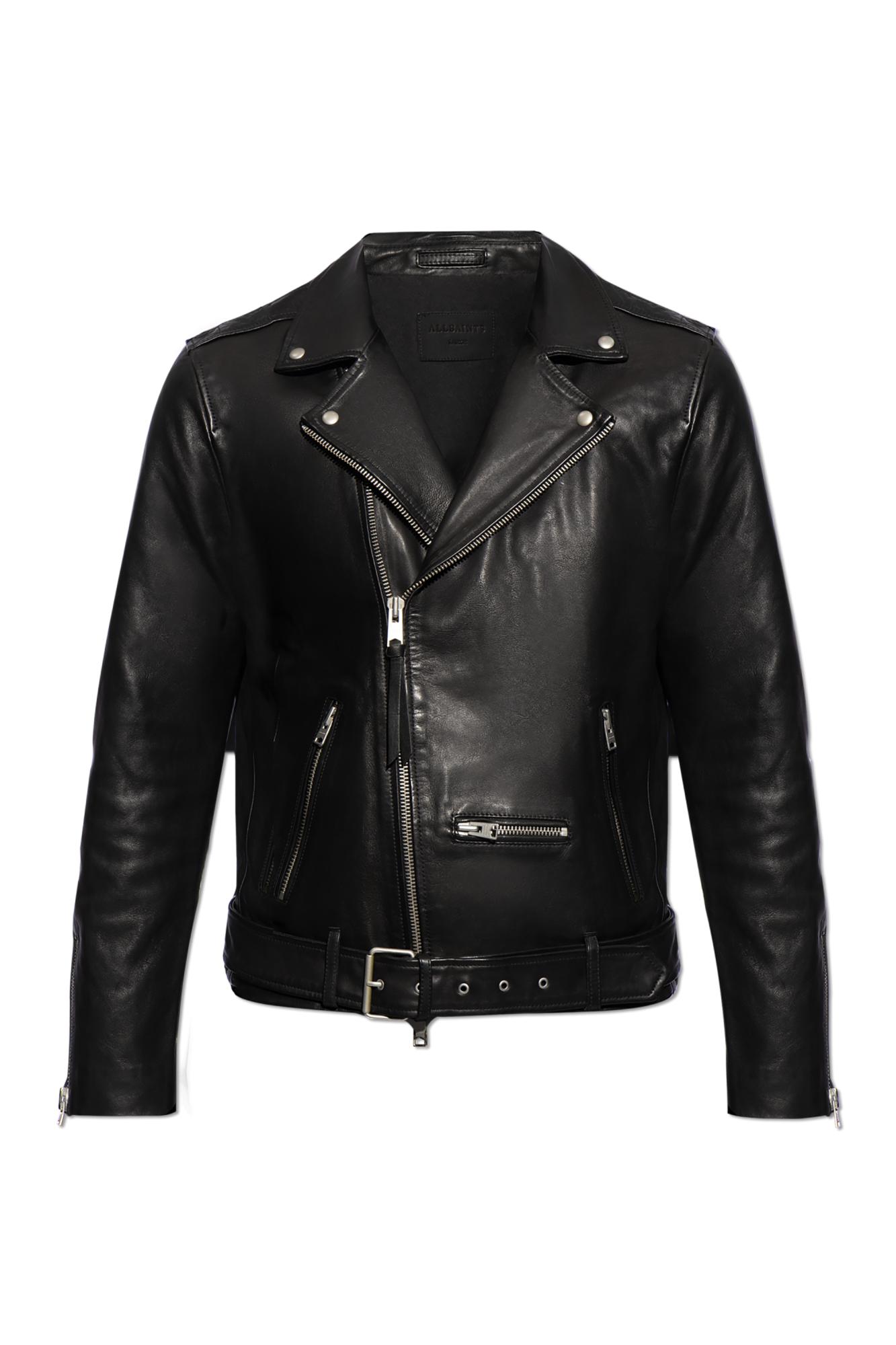 AllSaints 'Wick' Biker Jacket in Black for Men Lyst