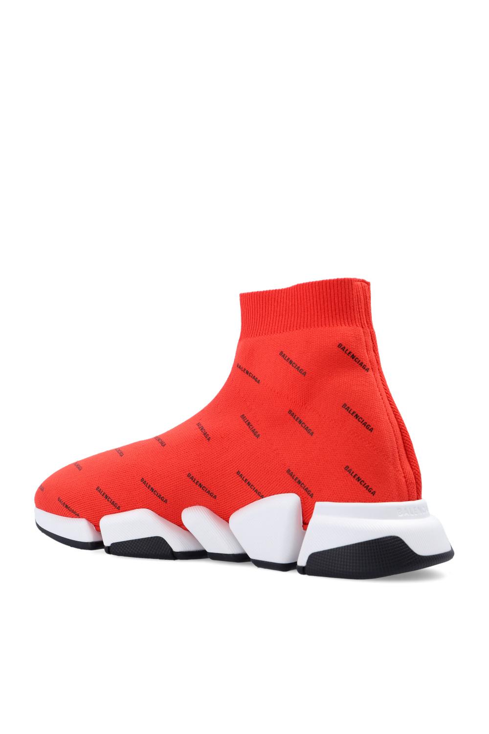 Balenciaga 'speed 2,0' Sock Sneakers in Red for Men | Lyst