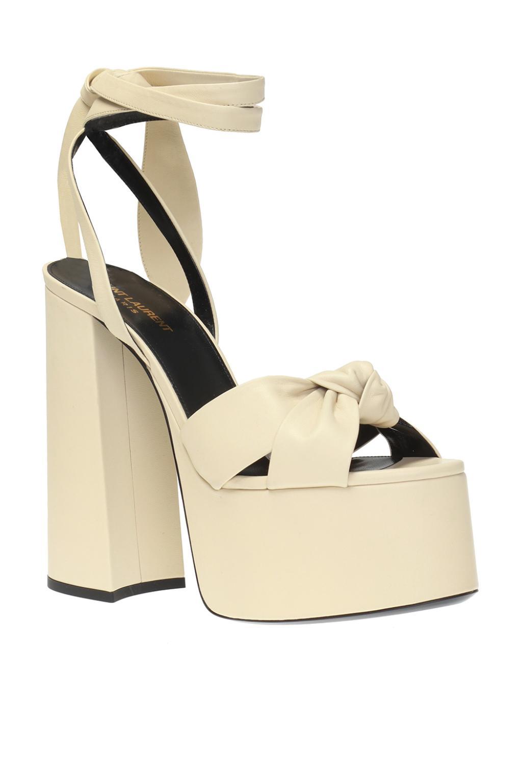 saint laurent paige platform sandals