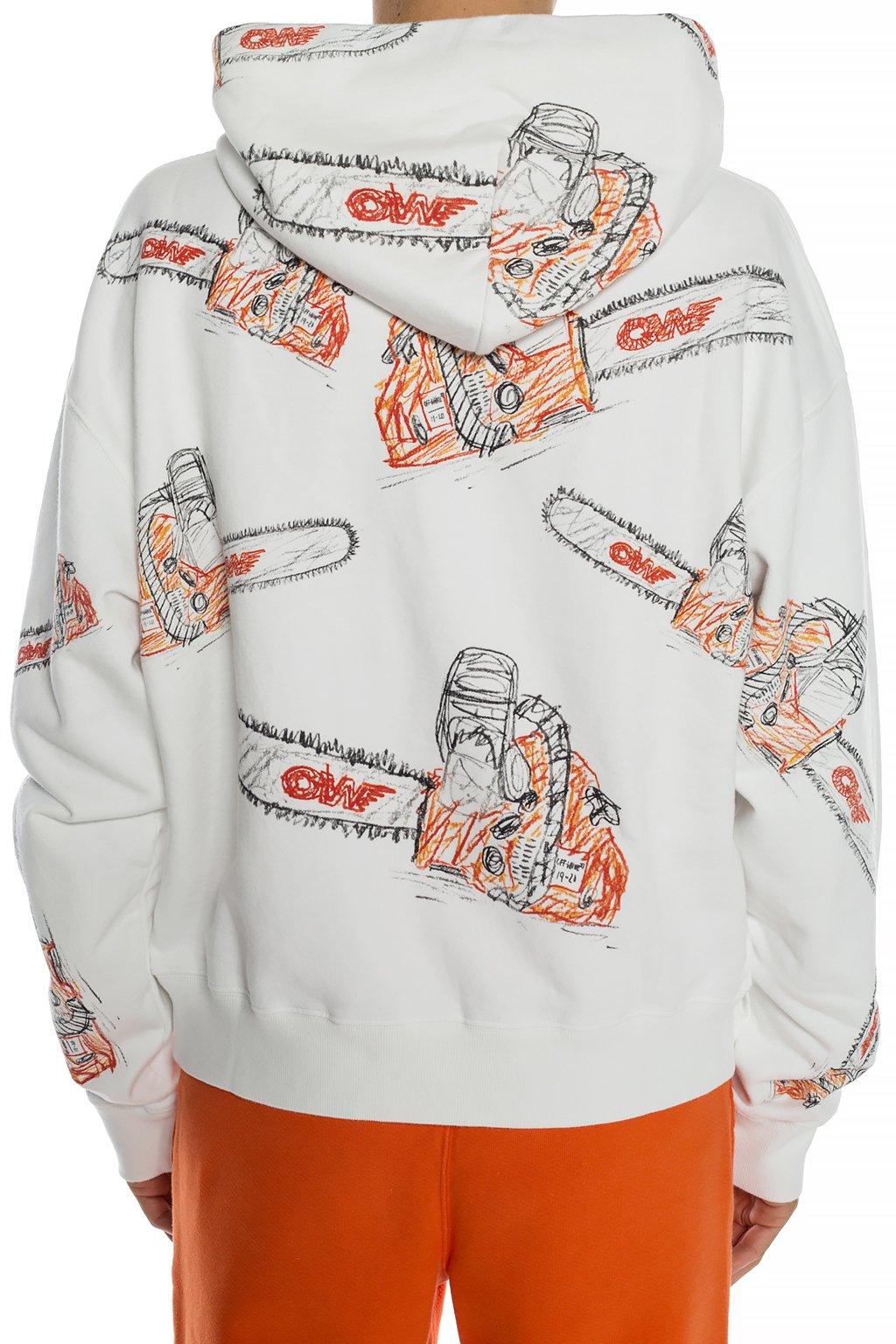 off white chainsaw hoodie