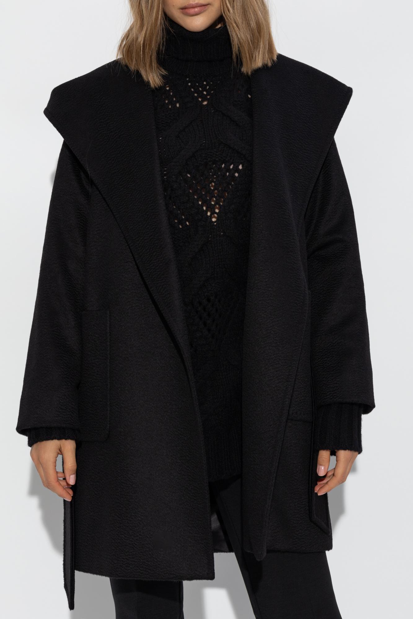 max-mara-BLACK-Wool-Coat- 