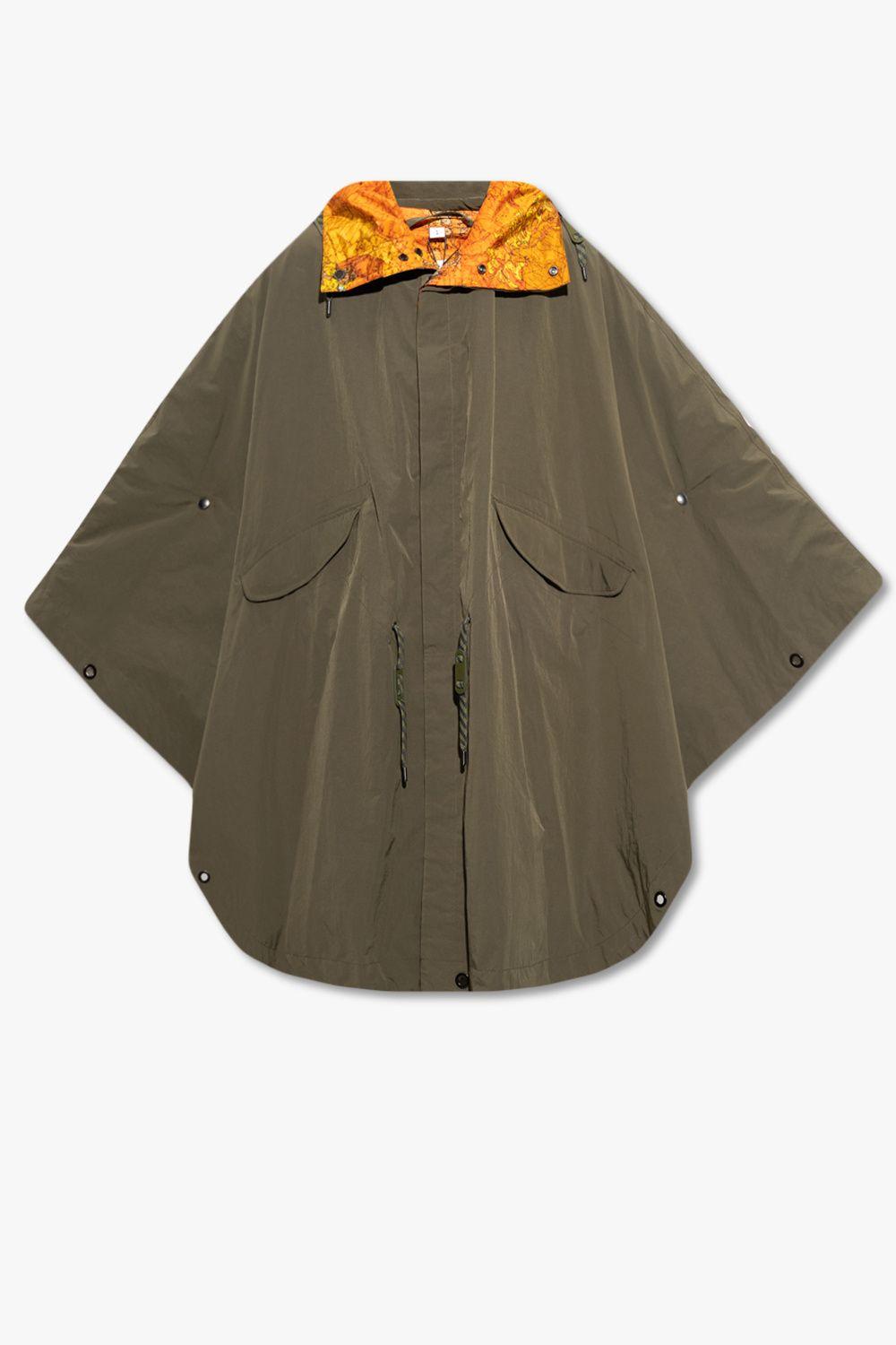 Burberry 'braidley' Hooded Cloak in Green for Men | Lyst
