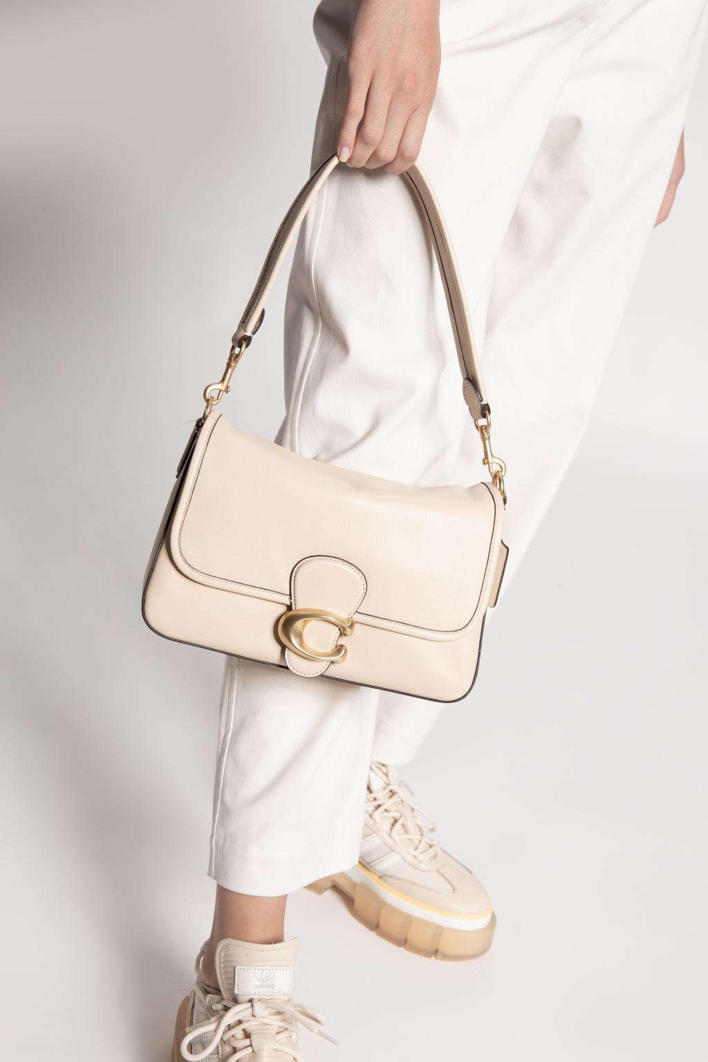 COACH Leather 'soft Tabby' Shoulder Bag in Cream (Natural) | Lyst