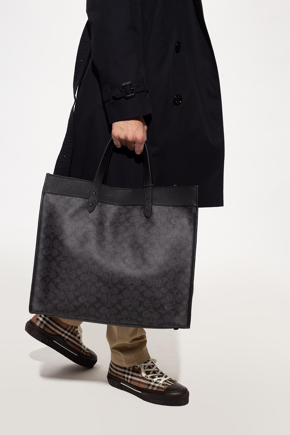 COACH 'field 40' Shopper Bag in Black for Men | Lyst
